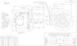 X447 Marathon 0.8 Hp 200-230/460V 1075 RPM OPAO 48Y Frame Canopy Condenser Fan Motor -Electric Motor Warehouse Store 447 line 69264.1626280261