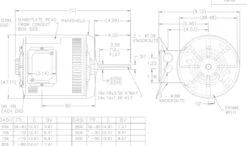 X448 Marathon 1 Hp 200-230/460V 1075 RPM OPAO 56Y Frame Canopy Condenser Fan Motor -Electric Motor Warehouse Store 448 line 68216.1626288027