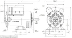 C457ES Century 1/3 Hp 1800 RPM 1-Phase 56 Frame ODP (rigid Base) 115/230V Century Motor # C457ES -Electric Motor Warehouse Store 457 line 57262.1595532721