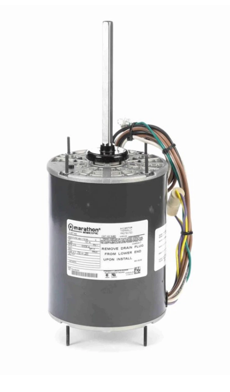 X462 Marathon 1 Hp 460V 1075 RPM TENV 48Y Frame Condenser Fan Motor 1 X462 Marathon 1 Hp 460V 1075 RPM TENV 48Y Frame Condenser Fan Motor
