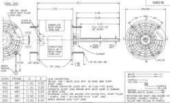 X468 Marathon 1/2 Hp 208-230V 1625 RPM TEAO 48Z Frame Condenser Fan Motor -Electric Motor Warehouse Store 468 line 47334.1625854423