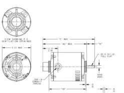 4738 Marathon 1/3 Hp (1 Speed) 230V 1800 RPM ODP 48Y Frame Split Phase Resilient Base Motor -Electric Motor Warehouse Store 4738 line 96441.1633721936