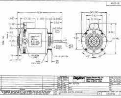 4YU23 Dayton 1/6 HP Direct Drive Blower Motor 1140 RPM 115V -Electric Motor Warehouse Store 4YU23dim 20192.1461344240
