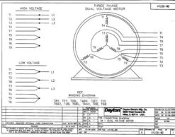 Model 4YU38 Century 1 Hp Belt Drive Blower 3 Phase Motor 1725 RPM 208-230/460V Dayton 4YU38 -Electric Motor Warehouse Store 4YU38WIRE 35046.1463228210