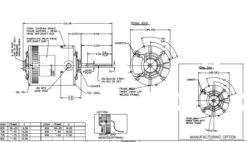 X501 Marathon 3/4 Hp 3-phase 200-230/460V 1075 RPM OPAO 56Y Frame Condenser Fan Motor -Electric Motor Warehouse Store 501 line 35004.1626712532