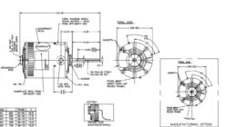 X503-P Marathon 1 1/2 Hp 3-phase 200-230/460V 1075 RPM OPAO 56Z Frame Condenser Fan Motor -Electric Motor Warehouse Store 503p line 69631.1626793926