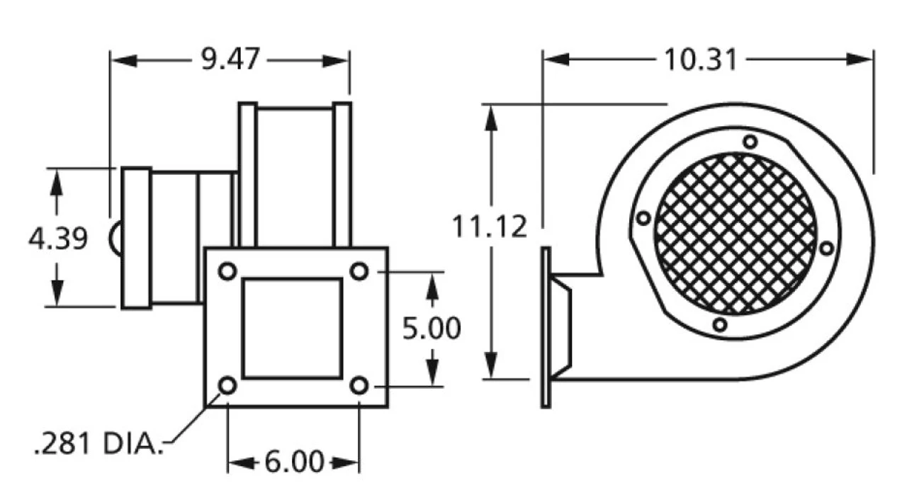 Fasco 50769-D500 Fasco Blower 115V 2-Speed 4 Fasco 50769-D500 Fasco Blower 115V 2-Speed - Image 4