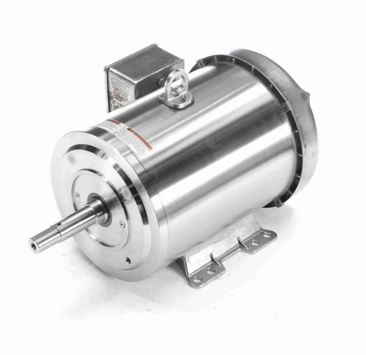 132451.00 Leeson 5 Hp 3600 RPM 230/460V 184JM Frame (With Base) TEFC 3-Phase All-Stainless Wash-Down Motor 2 132451.00 Leeson 5 Hp 3600 RPM 230/460V 184JM Frame (With Base) TEFC 3-Phase All-Stainless Wash-Down Motor - Image 2