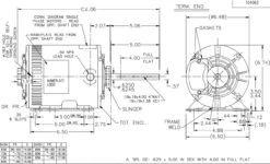 X528 Marathon 1 Hp 3-phase 208-230/460V 825 RPM OPAO 56HZ Frame Condenser Fan Motor -Electric Motor Warehouse Store 528 line 05306.1626449030