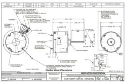 5455 Nidec | 1/3 Hp 1075 RPM 1-Speed 208-230V; 5.6" Blower Motor -Electric Motor Warehouse Store 5455dimajjj 54309.1568723398
