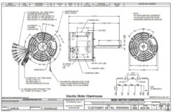 5463 Nidec | 3/4 Hp 1075 RPM 4-Speed 115V; 5.6" Blower Motor -Electric Motor Warehouse Store 5463 dimensions 81193.1568468383