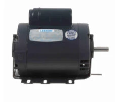 110054.00 Leeson 1 Hp 1800 RPM 115/208-230V 56H Frame (Resilient Base) ODP 1-Phase Fan Motor -Electric Motor Warehouse Store 54 side 63048.1645804732