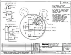 1.5 HP Direct Drive Blower Cap Start Motor 1725 RPM 115/208-230V Dayton 5BE60 -Electric Motor Warehouse Store 5BE60WIRE 78485.1462993011