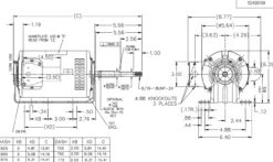 X601 Marathon 1/3 Hp (1 Speed) 115/208-230V 1800 RPM ODP 56Z Frame PSC Resilient Base Motor -Electric Motor Warehouse Store 601 line 35324.1634671418