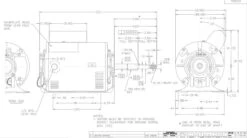 X603 Marathon 3/4 Hp (1 Speed) 115/208-230V 1800 RPM ODP 56Z Frame PSC Resilient Base Motor -Electric Motor Warehouse Store 603 line 62249.1634757237
