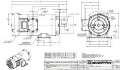 Z614 Marathon 1 1/2 Hp 180 V DC SCR 1750 RPM Perm. Magnet C-Face 56C Frame TEFC (rigid Base) -Electric Motor Warehouse Store 614 line 93625.1621611348