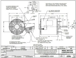 6880 Nidec | 1/3 Hp 1075 RPM 1-Speed 208-230V; 5.6" Condenser Motor -Electric Motor Warehouse Store 6880 67031.1571919469