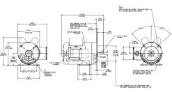 B753ES Century 1 1/2 Hp 3600 RPM 56C Frame ODP (rigid Base) 115/230V Motor -Electric Motor Warehouse Store 753 line 46014.1617908679