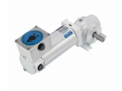 M1125277.00 Leeson 1/4 Hp 62 RPM 90 VDC 32 Frame (Right Angle Rigid Base) TENV Wash-Down Gearmotor