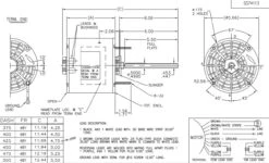 X086 Marathon 1/3 Hp 208-230V 825 RPM OPAO 48Z Frame Condenser Fan Motor -Electric Motor Warehouse Store 86 line 23654.1625237709