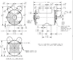 9035 Marathon 2 Hp (1 Speed) 115/230V 3600 RPM ODP 56 Frame Cap Start/Run Pressure Washer Motor -Electric Motor Warehouse Store 9035 line 94390.1635349127