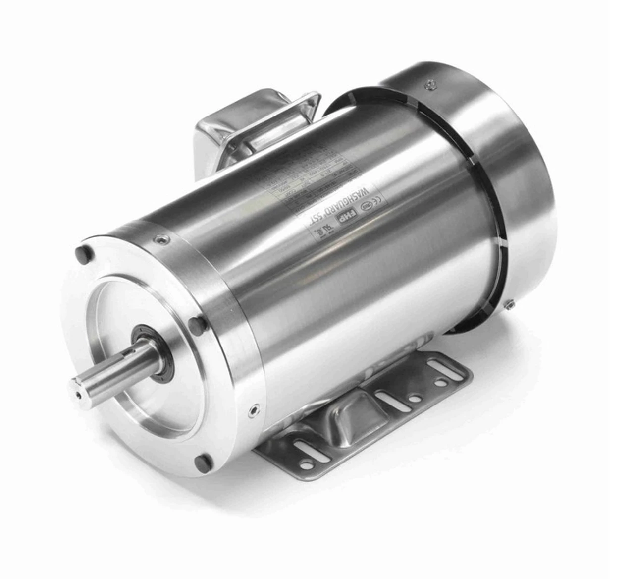 191491.00 Leeson 2 Hp 1800 RPM 208-230/460V 145TC Frame (Rigid Base) TEFC 3-Phase All-Stainless Wash-Down Motor 2 191491.00 Leeson 2 Hp 1800 RPM 208-230/460V 145TC Frame (Rigid Base) TEFC 3-Phase All-Stainless Wash-Down Motor - Image 2