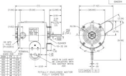 X920 Marathon 1/4 Hp (1 Speed) 115/230V 1800 RPM TENV 48Z Frame PSC Pedistal Fan Motor -Electric Motor Warehouse Store 920 line 52980.1634760455