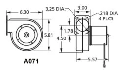 Fasco A071 Centrifugal Blower 115 Volts (7021-7371) -Electric Motor Warehouse Store A071 copy 46808.1543949662