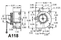 Fasco A118 Williamson Furnace Draft Inducer Blower 115 Volts 7 Fasco A118 Williamson Furnace Draft Inducer Blower 115 Volts -Electric Motor Warehouse Store A118dim 94917.1543952852