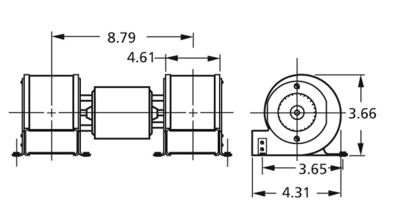 Fasco A125 Centrifugal Blower 3200 RPM; 115 Volts 2 Fasco A125 Centrifugal Blower 3200 RPM; 115 Volts - Image 2