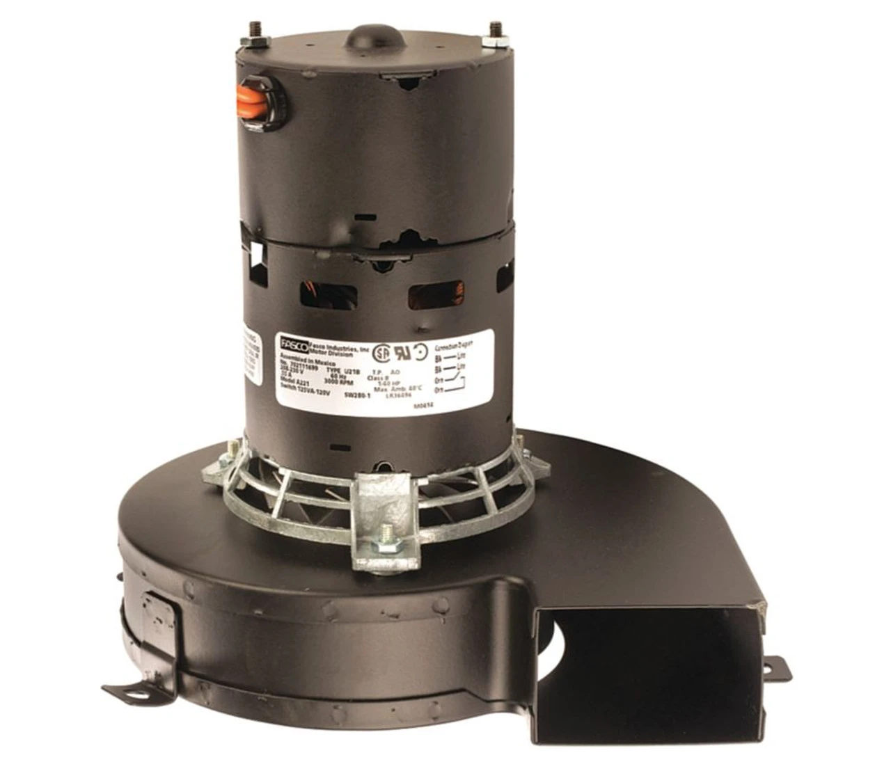 Fasco A221 York 026-30614-700 Furnace Draft Inducer Blower 208-230V 2 Fasco A221 York 026-30614-700 Furnace Draft Inducer Blower 208-230V - Image 2