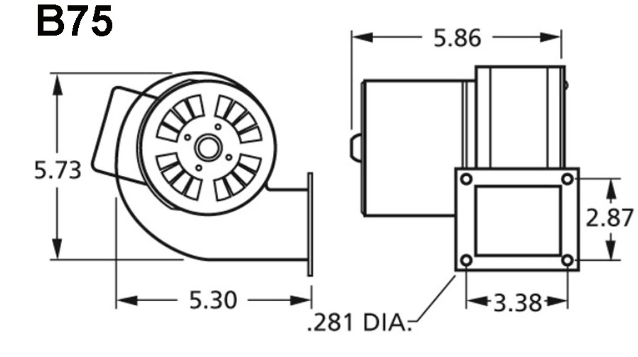 Fasco B75 Blower | Electric Motor Warehouse 3 Fasco B75 Blower | Electric Motor Warehouse - Image 3