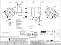 Fasco D1184 Motor | 1/16 Hp 3450 RPM CCW 3.3" Diameter 460 Volts -Electric Motor Warehouse Store D1184dim 89563.1577378324
