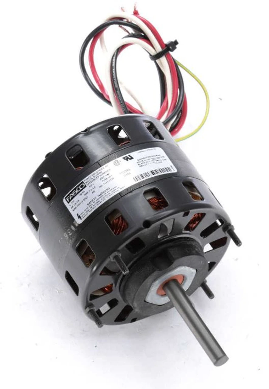 Fasco D166 Motor | 1/6 Hp 1050 RPM 2-Speed CW 5" 115V Direct Drive Furnace Motor 2 Fasco D166 Motor | 1/6 Hp 1050 RPM 2-Speed CW 5" 115V Direct Drive Furnace Motor - Image 2