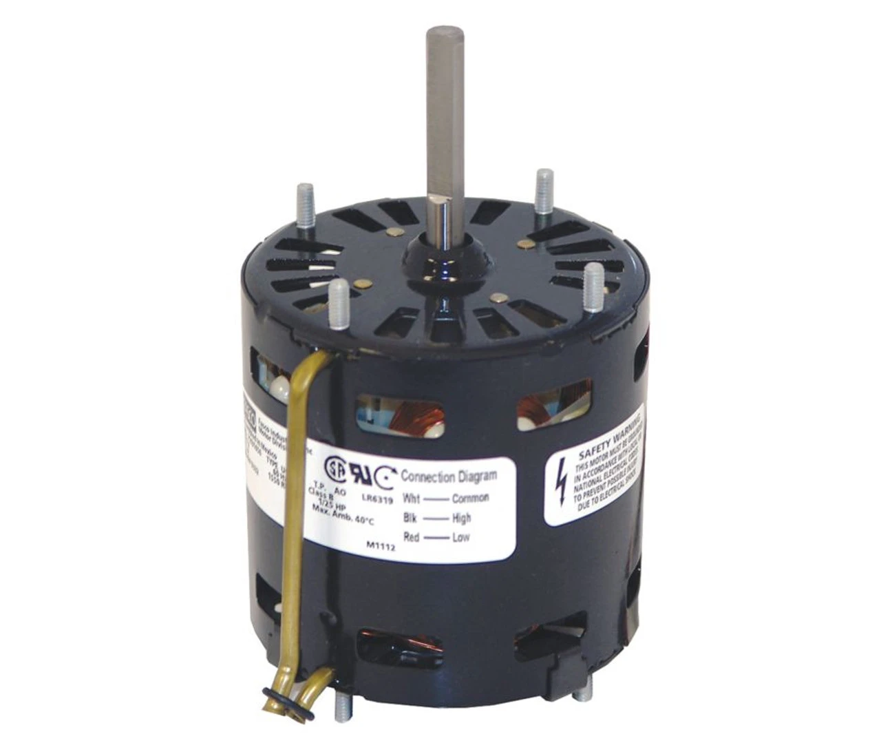 Fasco D332 Motor | 1/25 Hp 1500 RPM 2-Speed CW 3.3" Diameter 115 Volts 1 Fasco D332 Motor | 1/25 Hp 1500 RPM 2-Speed CW 3.3" Diameter 115 Volts