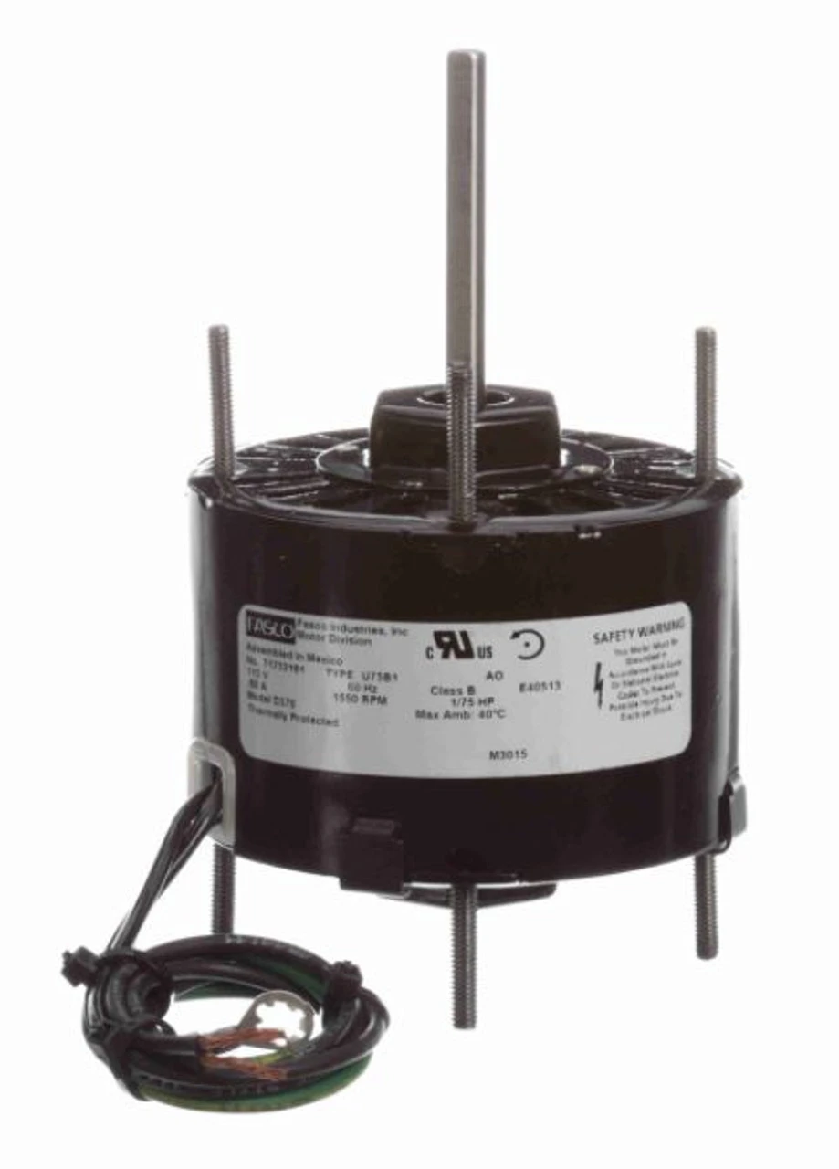 Fasco D370 Motor | 1/75 Hp 1550 RPM 115V 3.3" Dia. CCW Rotation Nutone Bath Fan Motor 1 Fasco D370 Motor | 1/75 Hp 1550 RPM 115V 3.3" Dia. CCW Rotation Nutone Bath Fan Motor