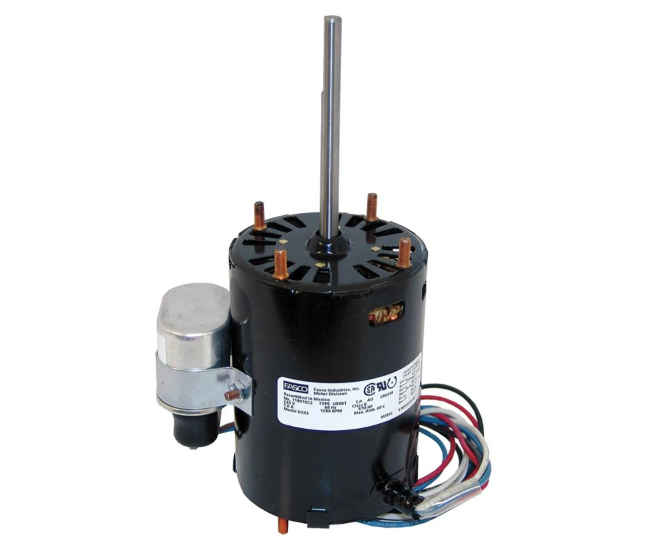 Fasco D503 Motor | 1/10 Hp 1500 RPM CW 3.3" Diameter 230 Volts 1 Fasco D503 Motor | 1/10 Hp 1500 RPM CW 3.3" Diameter 230 Volts