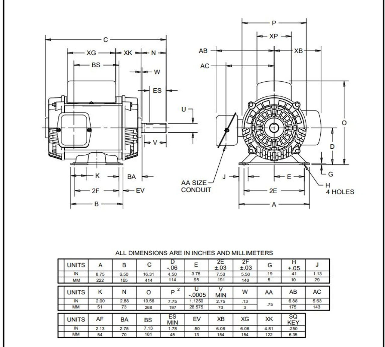 D5C2K Nidec | 5 Hp 1800 RPM 184T Frame ODP 230V Nidec Motor 2 D5C2K Nidec | 5 Hp 1800 RPM 184T Frame ODP 230V Nidec Motor - Image 2