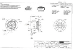 HB-RBM120 | Pellet Stove Blower Motor, 1/60 Hp, 3000 RPM, 0.3 Amps. 115V -Electric Motor Warehouse Store HB RBM120 drawing 48436.1435075768