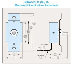 KBWC-13 | KB Electronics Solid State Variable Speed AC Electric Motor Control 2.5 Max Amps 115V 5 KBWC-13 | KB Electronics Solid State Variable Speed AC Electric Motor Control 2.5 Max Amps 115V -Electric Motor Warehouse Store K177 1002 DIMS 06890.1683559832