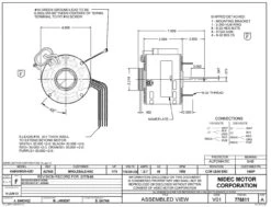1469P Nidec | 1/15 Hp 1550 RPM 1-Speed 115/208-230V; 5.6" Blower Motor -Electric Motor Warehouse Store Nidec 1469P Line 81479.1569943698