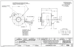 1470P Nidec | 1/10 Hp 1550 RPM 1-Speed 115/208-230V; 5.0" Blower Motor 7 1470P Nidec | 1/10 Hp 1550 RPM 1-Speed 115/208-230V; 5.0" Blower Motor -Electric Motor Warehouse Store Nidec 1470P Line 36110.1569943995