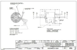 1887 Nidec | 1/3 Hp 1625 RPM 3-Speed 230V; 5.6" Blower Motor -Electric Motor Warehouse Store Nidec 1887 Line 38947.1568827679