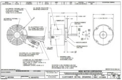 1888 Nidec | 1 Hp 1075 RPM 1-Speed 208-230V; 5.6" Condenser Motor -Electric Motor Warehouse Store Nidec 1888 Line 88717.1571772128