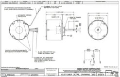 LX7927 Nidec | 1/6 Hp 825 RPM 1-Speed 208-230V; 5.6" Condenser Fan Motor -Electric Motor Warehouse Store Nidec LX7927 Line 32436.1571221777