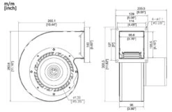 Replacement For Dayton Blower 1TDR7, 4C444 Direct Interchange -Electric Motor Warehouse Store PTDR7 DIMS 64532.1696872817