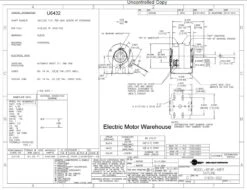 U6432 Century 1/15 Hp 1050 RPM 1-Speed 5" Diameter 115V Century Motor # U6432 -Electric Motor Warehouse Store U6432 dim 90923.1531228826
