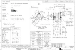 U6521 Century Unit Heater Motor 1/8 Hp, 1075 RPM, 115 Volts -Electric Motor Warehouse Store U6521 07707.1557326288