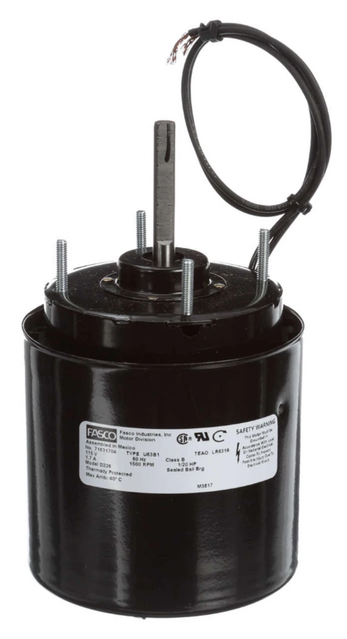 Fasco D226 Motor | 1/20 Hp 1500 RPM CW 3.9" Diameter 115 Volts 1 Fasco D226 Motor | 1/20 Hp 1500 RPM CW 3.9" Diameter 115 Volts