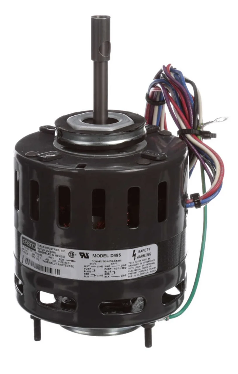 Fasco D485 Motor | 1/20 Hp 1550 RPM CCW 4.4" Diameter 115/208-230 Volts 1 Fasco D485 Motor | 1/20 Hp 1550 RPM CCW 4.4" Diameter 115/208-230 Volts